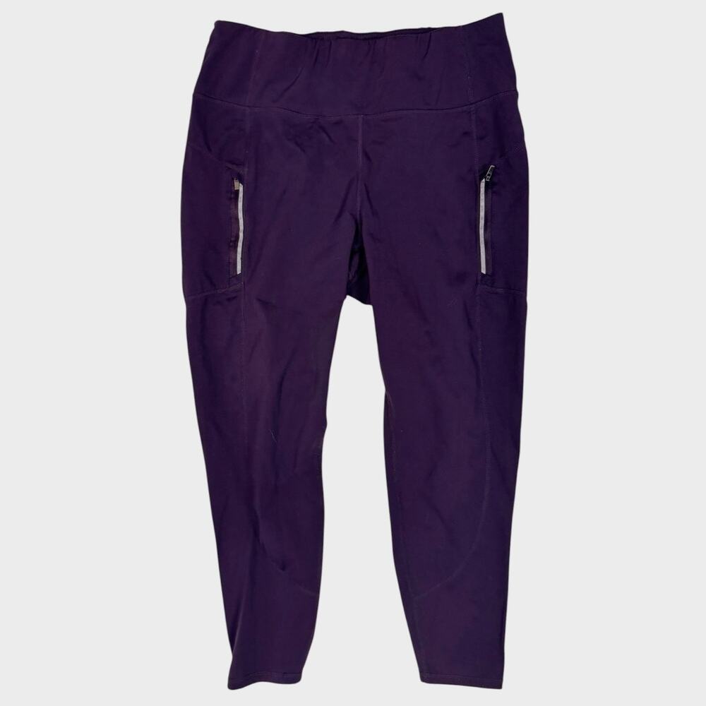 Member's Mark Womens XXL Everyday High Rise Extra Warm Purple Leggings